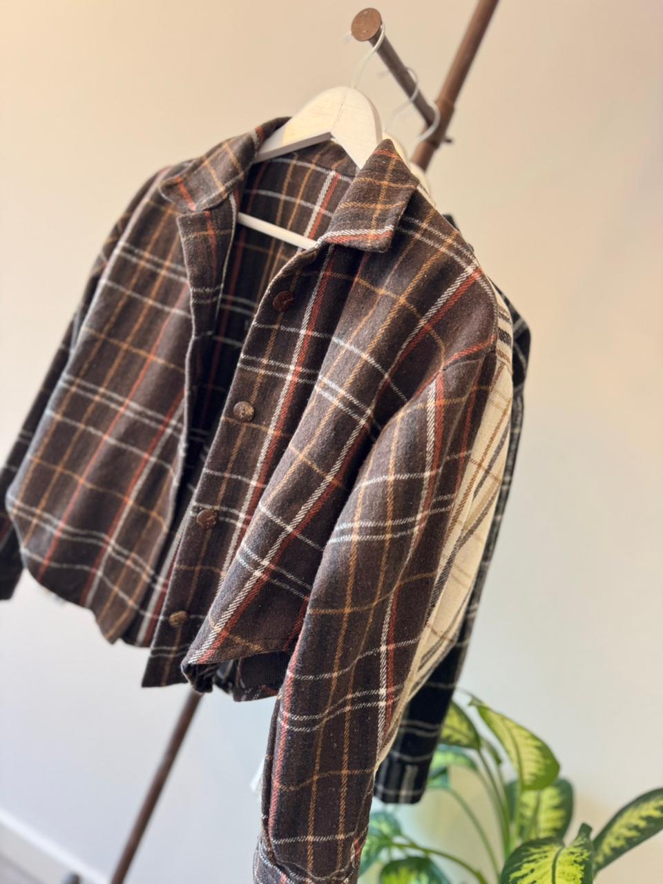 Camisaco “CAMBRIDGE” Paño Cuadrille Brush