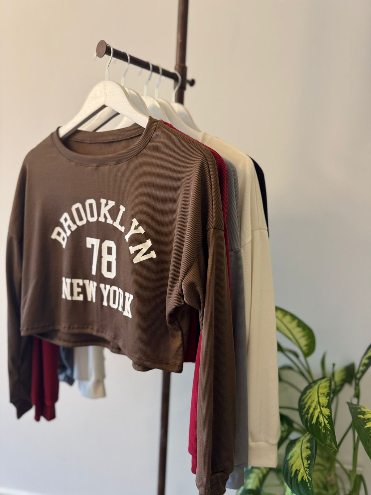 Remera M/L suelta “BROOKLYN” Morley soft