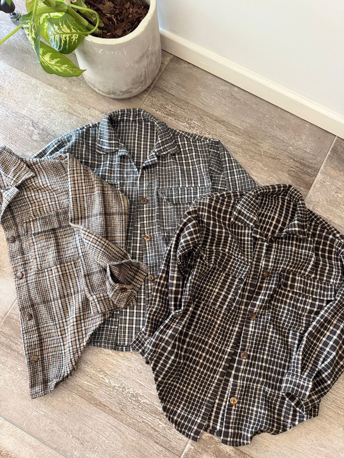 Camisaco “OXFORD” Paño Cuadrille Brush