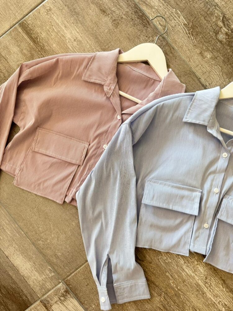 Camisa Cargo irregular Rayada - Imagen 2