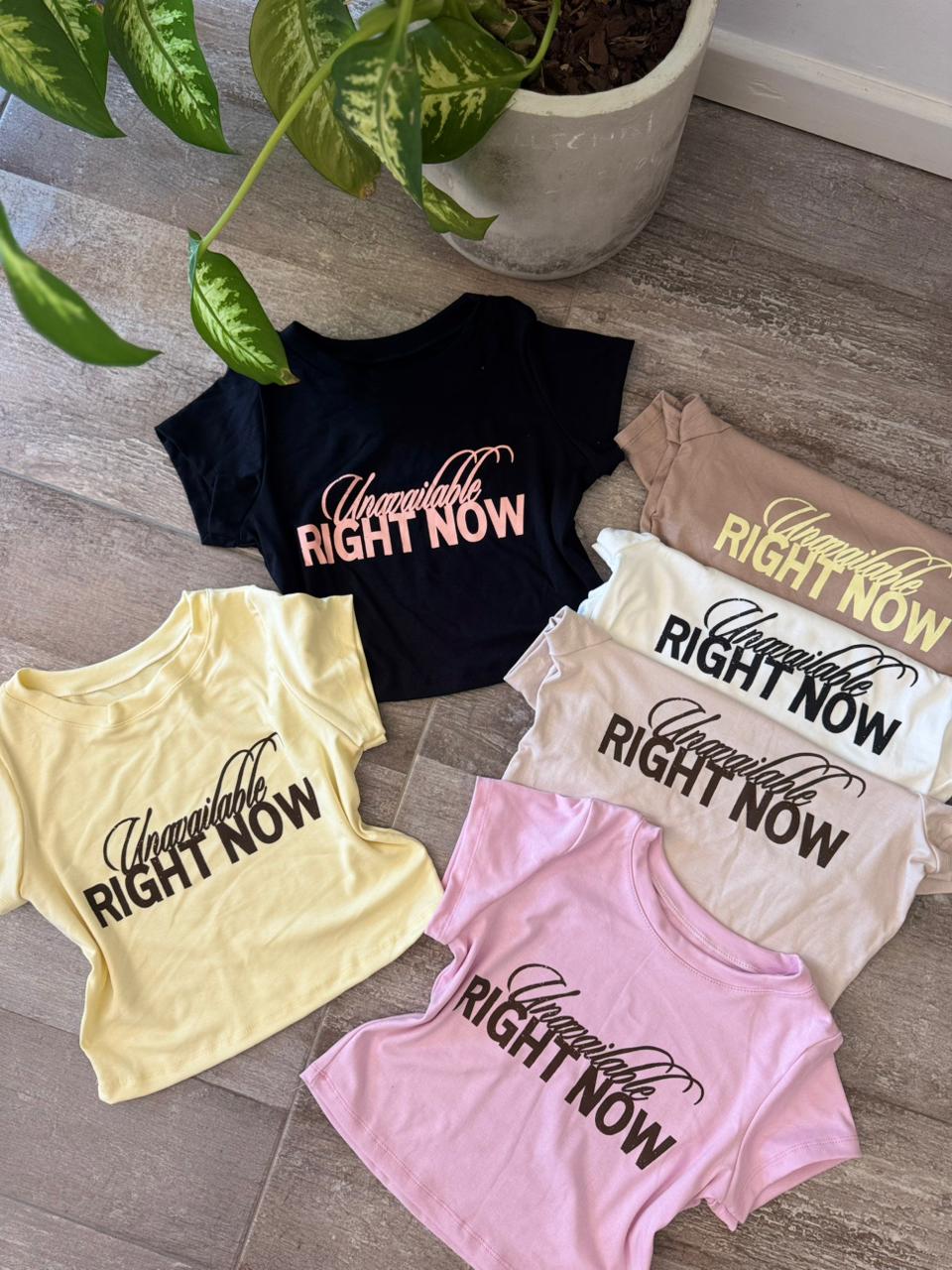 Baby Tee “RIGHT NOW” Morley pima