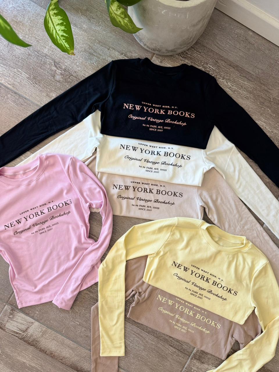Top M/L “NEW YORK BOOKS” Morley pima