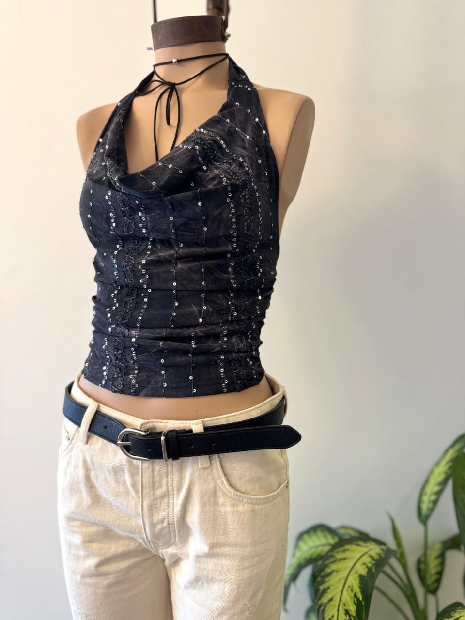 Top fruncido Buche marilyn MICRO BOHO