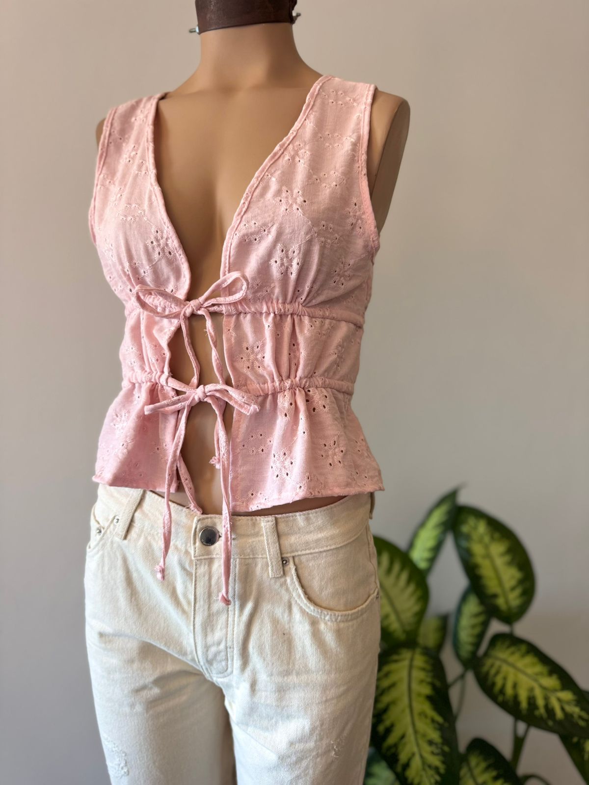 Blusa S/M dos tiras “AYRIN” Broderie