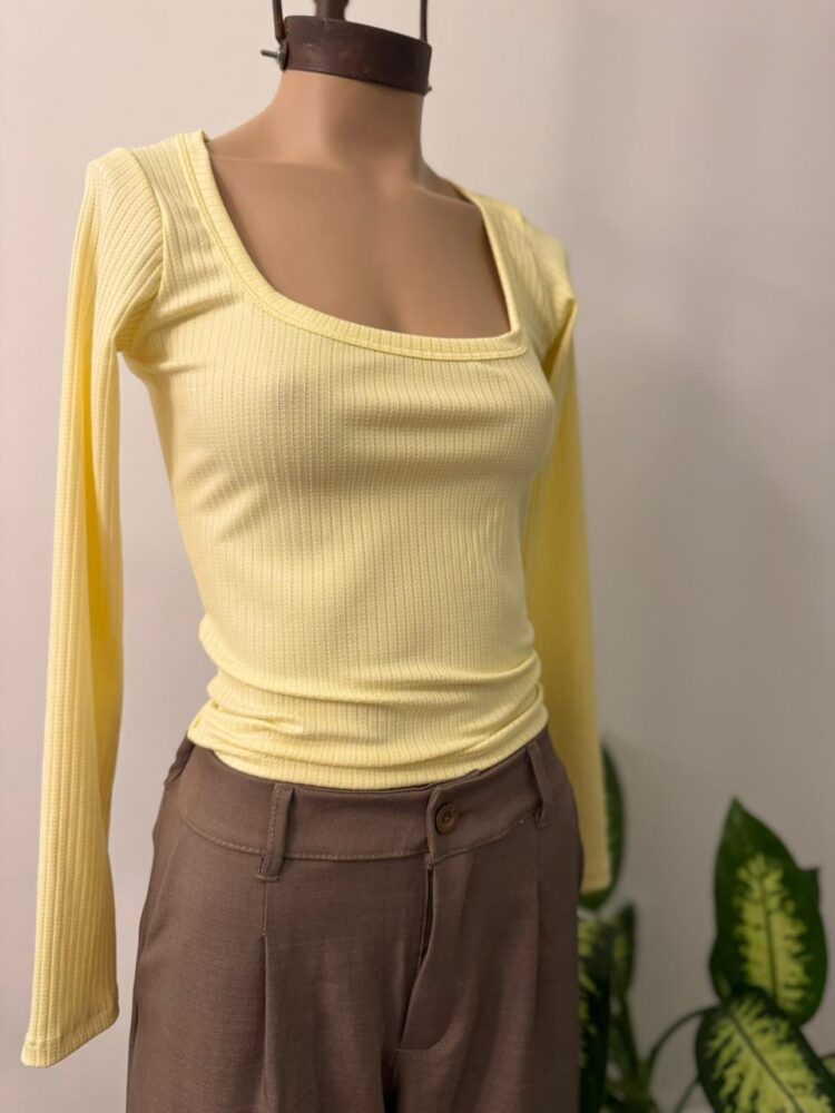 Top cuello U guia ancha Morley ALAIA - Imagen 2