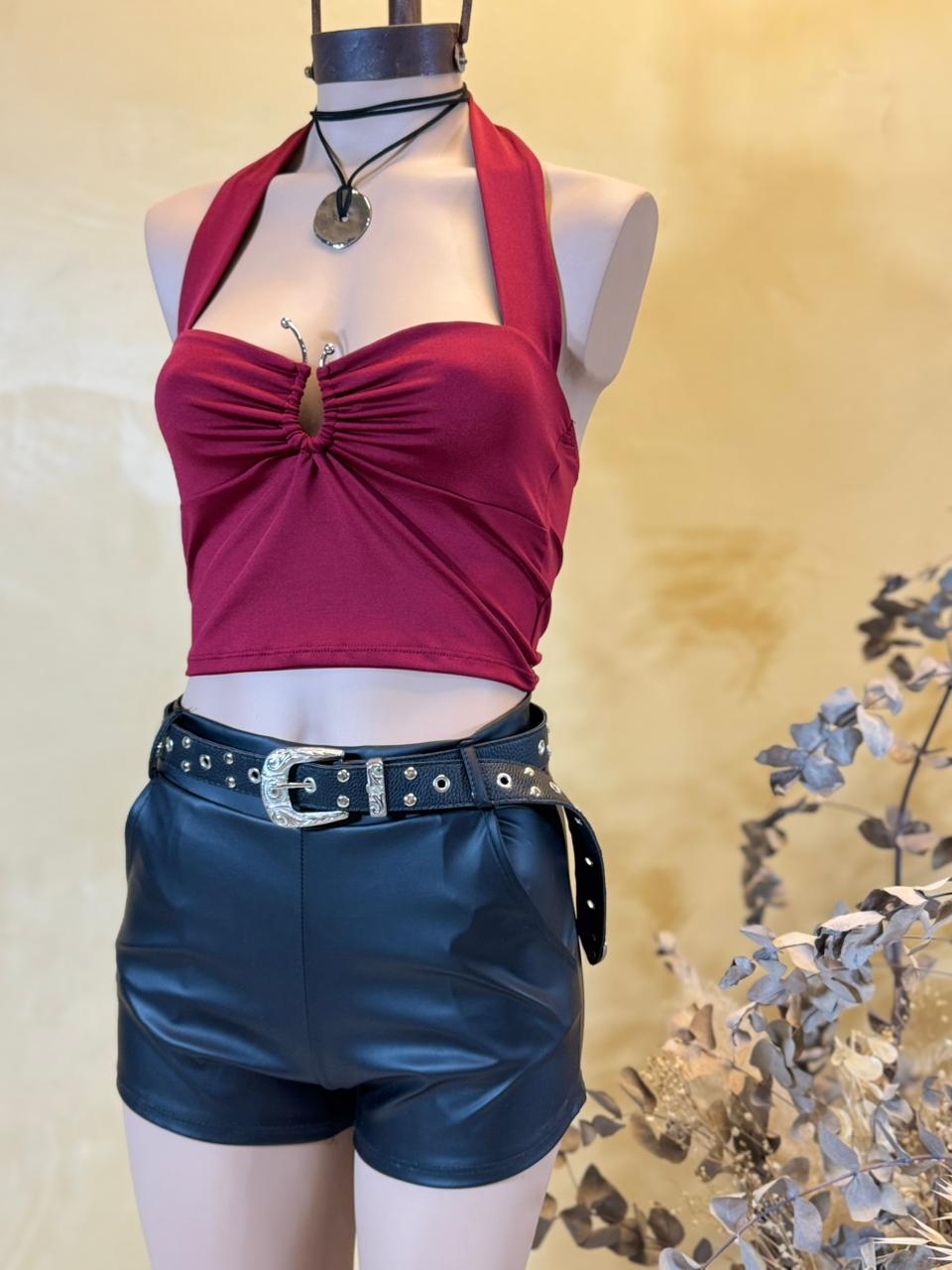 Top marilyn Accesorio U Irregular Microfibra