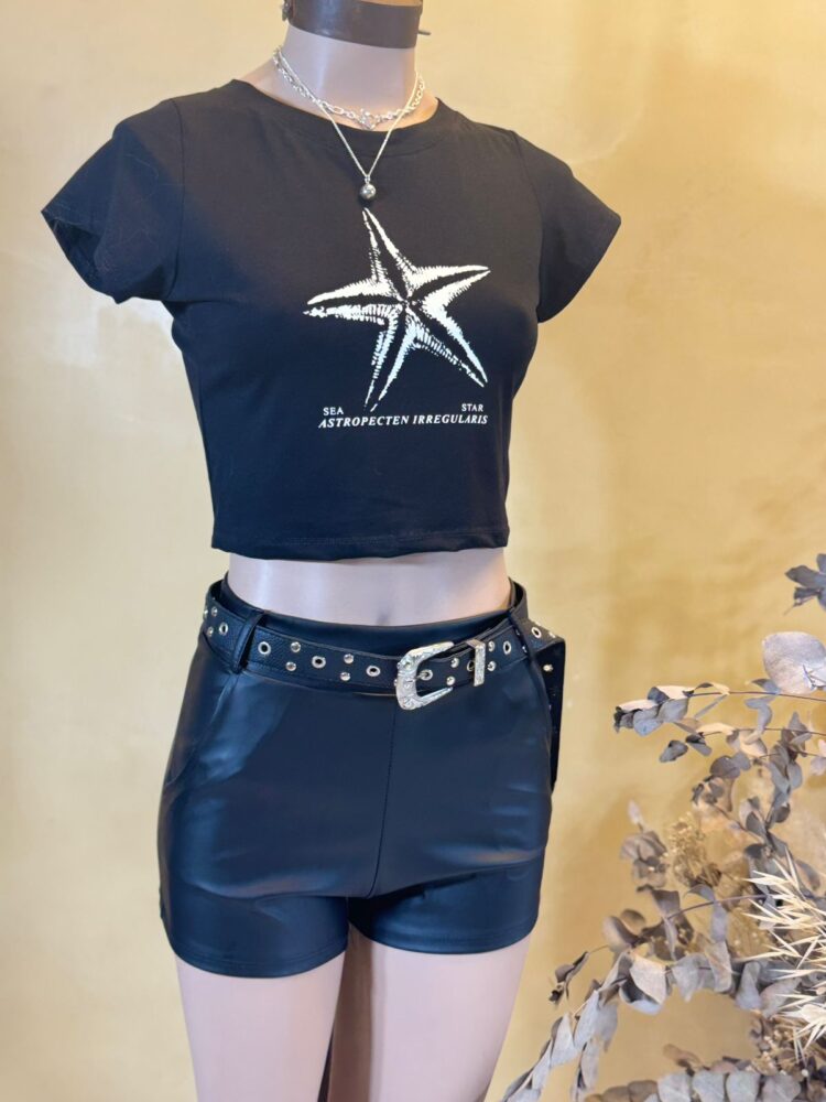 Baby Tee “SEA STAR” Algodon lycra - Imagen 2