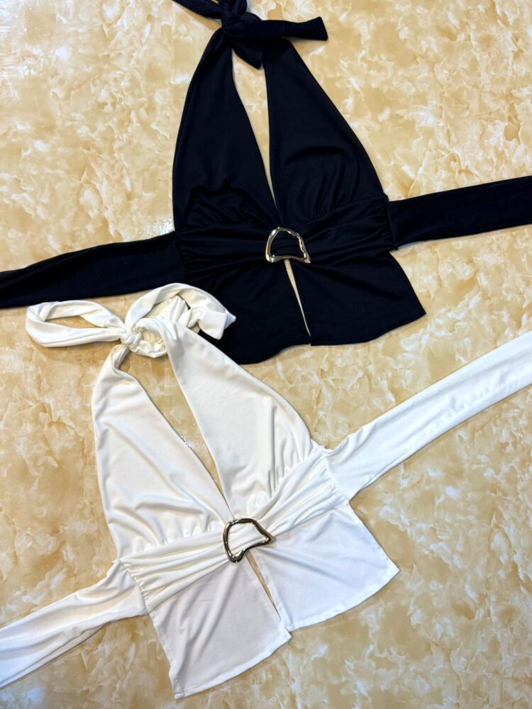 Top Marilyn “CHARLOTTE” Accesorio NUBE Microfibra - Imagen 2