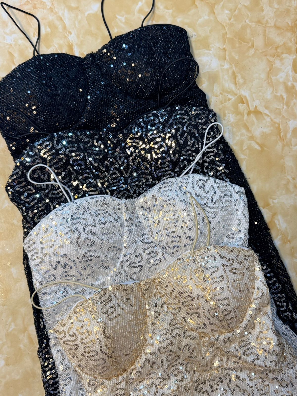 Vestido Corsetero TAZAS Brillo
