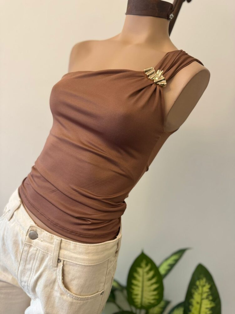 Top un hombro CHARM Microfibra - Imagen 3