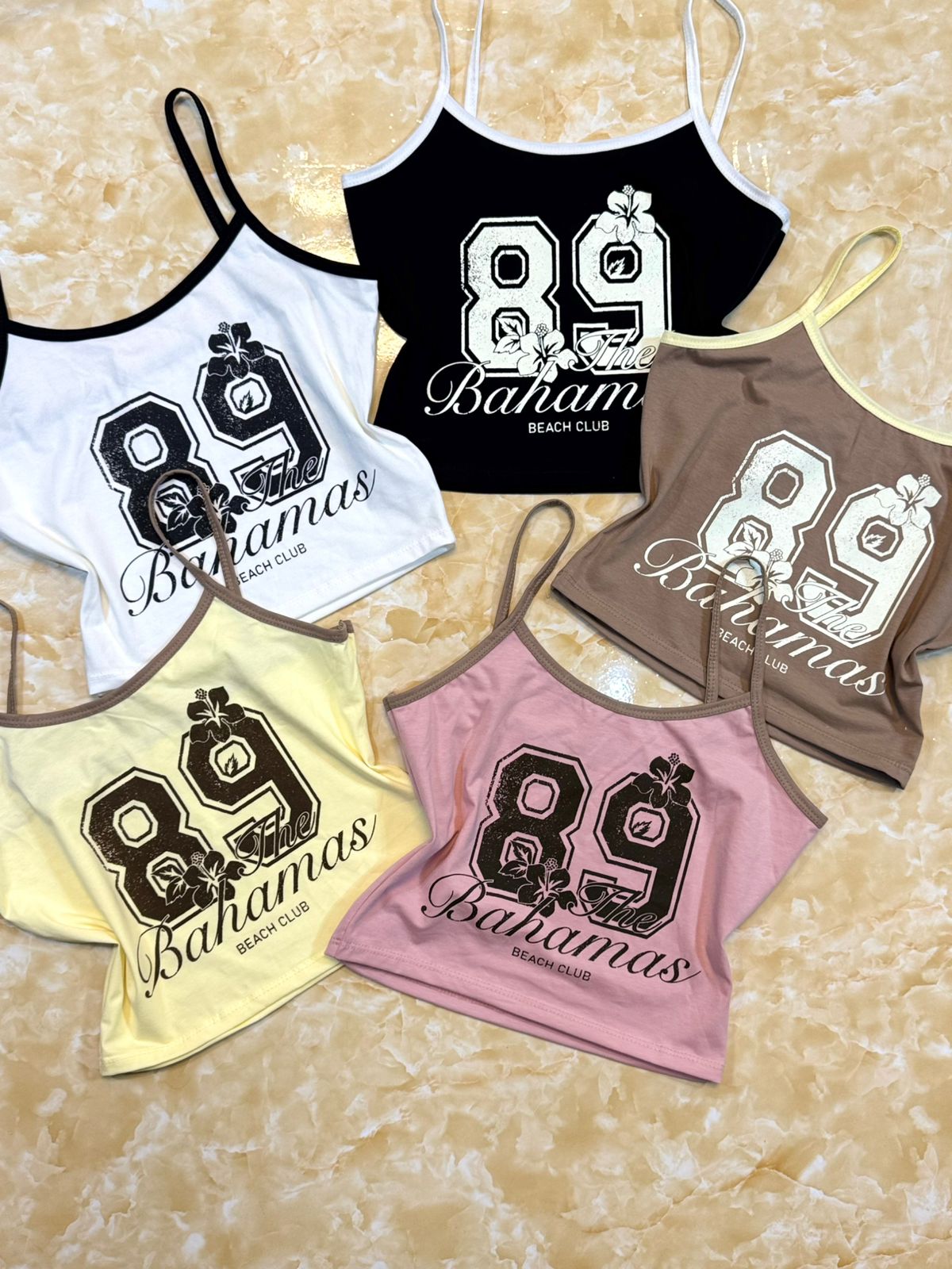Top Contratono “89 BAHAMAS” Algodon lycra