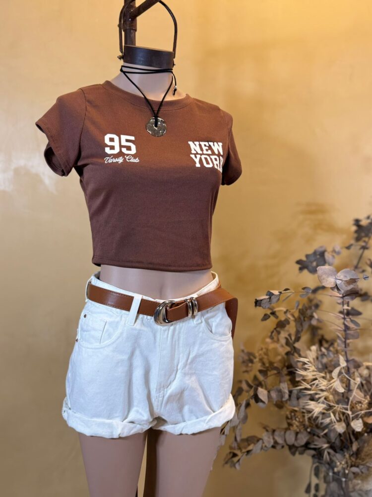 Baby Tee “95 NEW YORK” Morley soft - Imagen 2