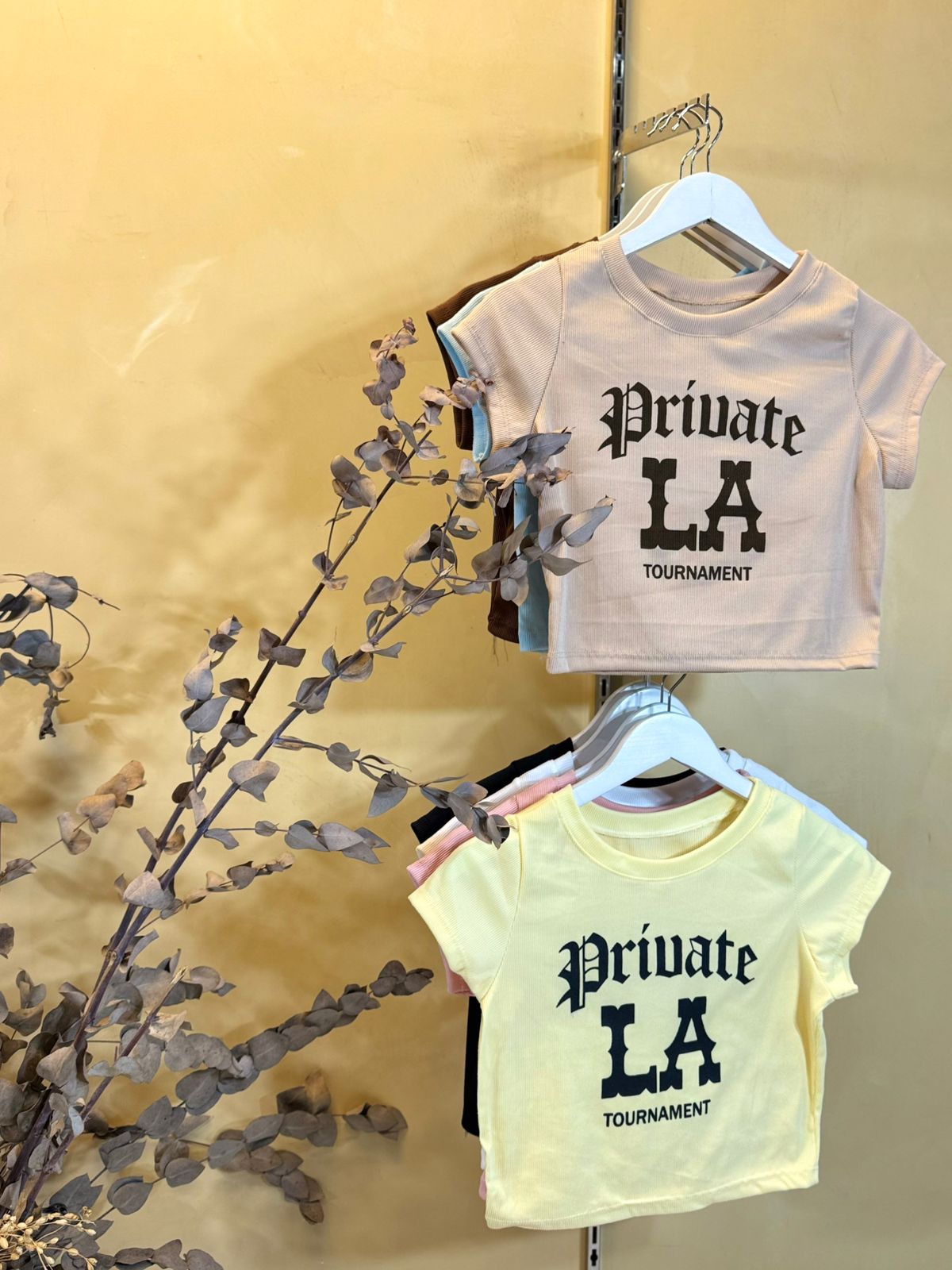 Baby Tee “PRIVATE LA” Morley soft