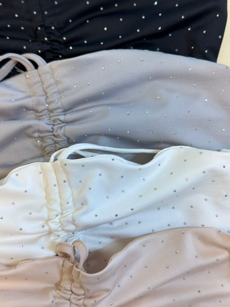 Top fruncido mariposa MICRO STRASS - Imagen 2