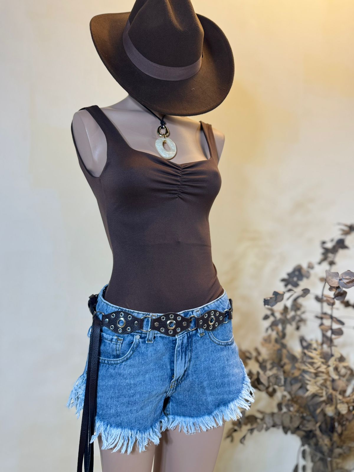Body fruncido pecho Modal soft