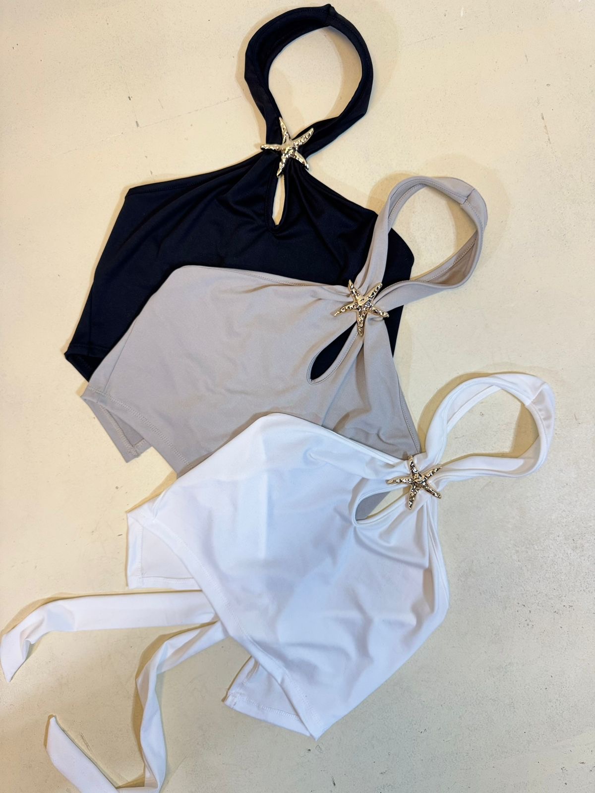 Top STAR espalda lazo Microfibra