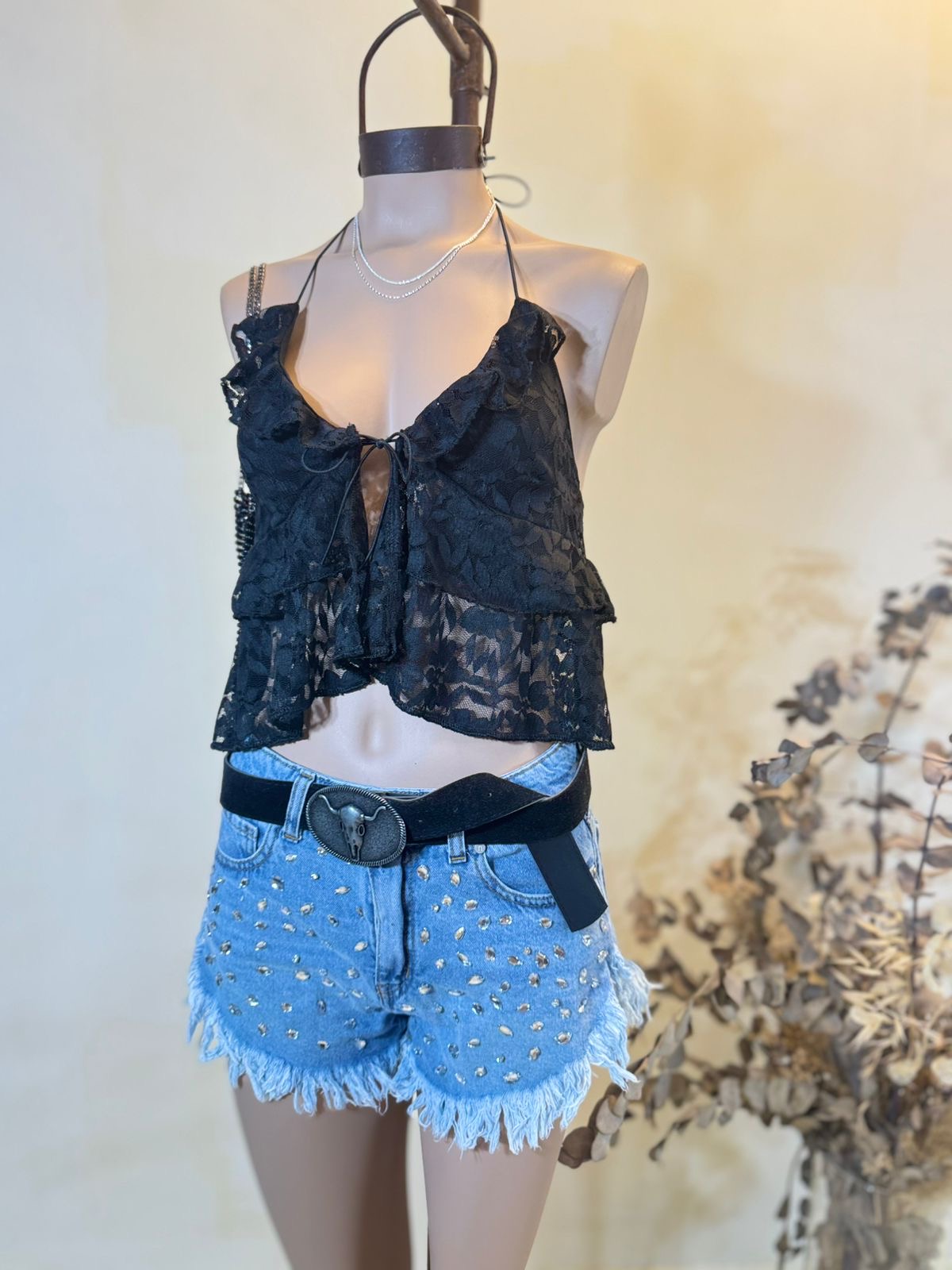 Top full volados BOHO Encaje