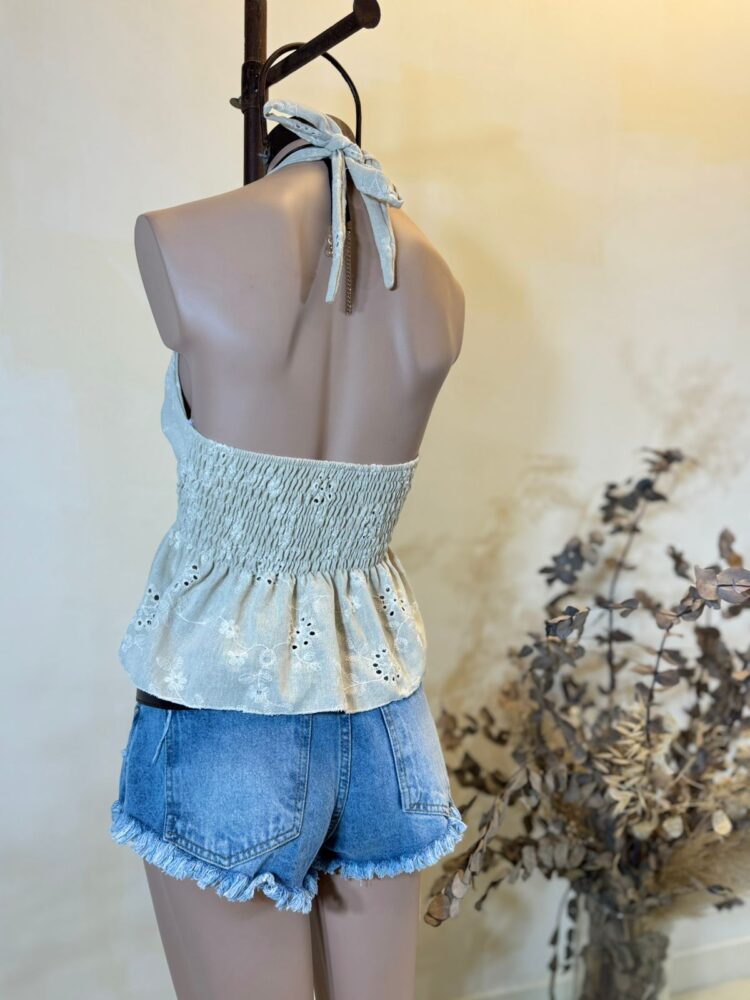 Top marilyn cintura hilo elastico BRODERIE - Imagen 4