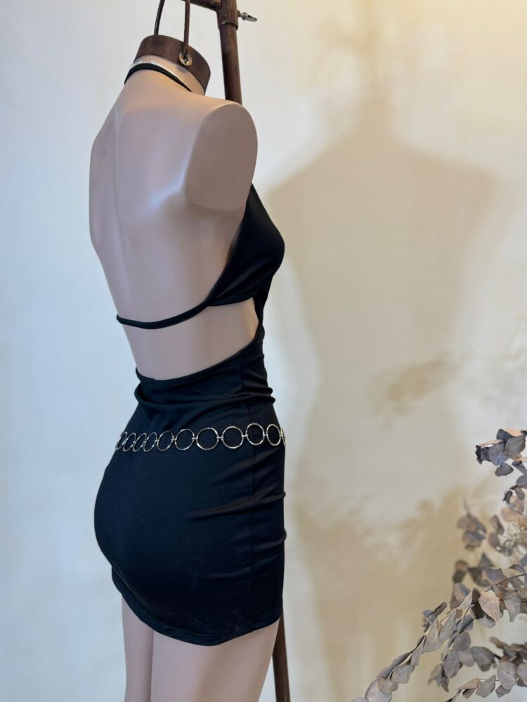 Vestido NOIR Accesorio infinit  Microfibra - Imagen 3