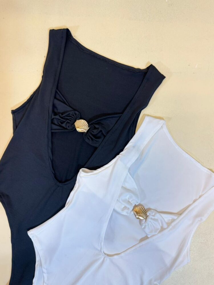 Body escotado bikini ALMEJA Microfibra - Imagen 2