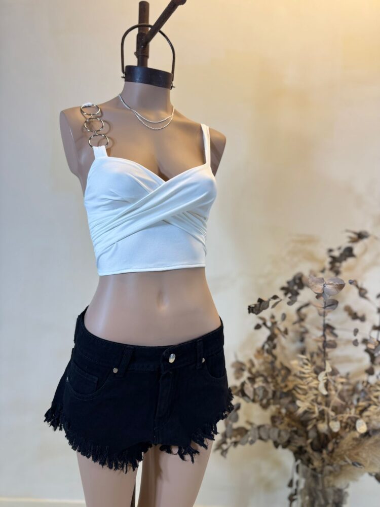 Short Desflecado DENIM BLACK - Imagen 2