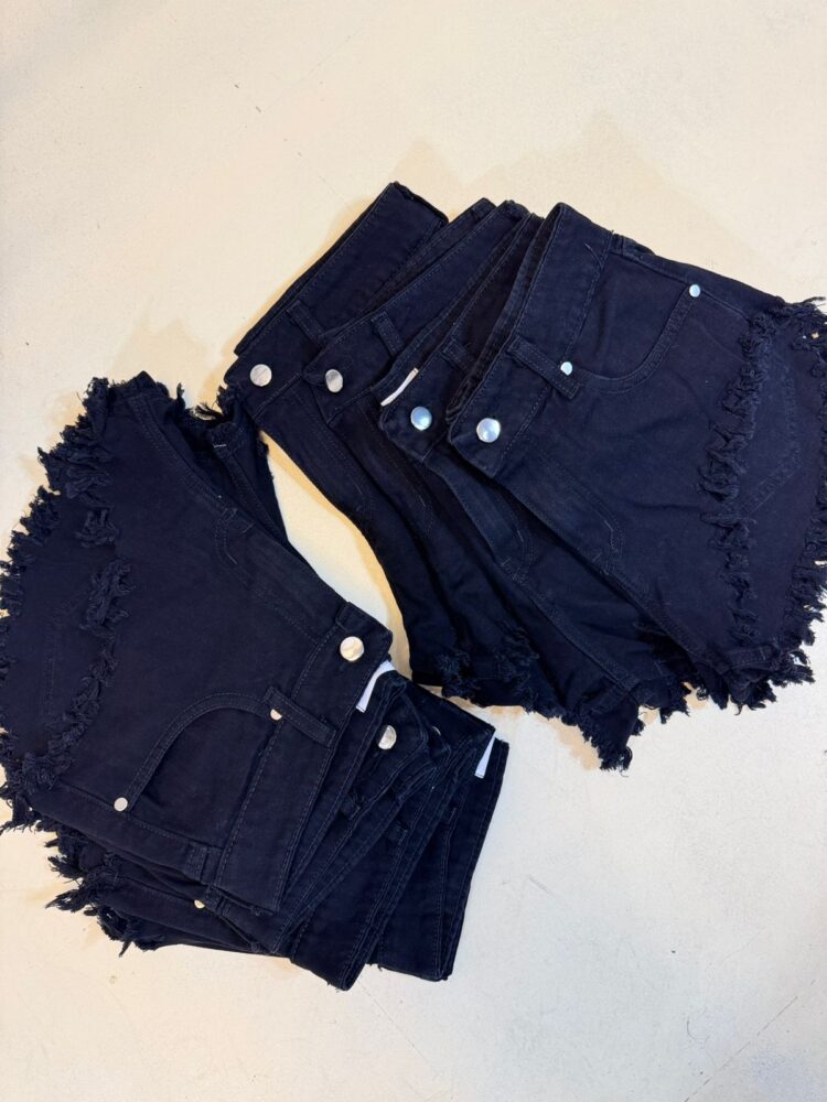 Short Desflecado DENIM BLACK - Imagen 3