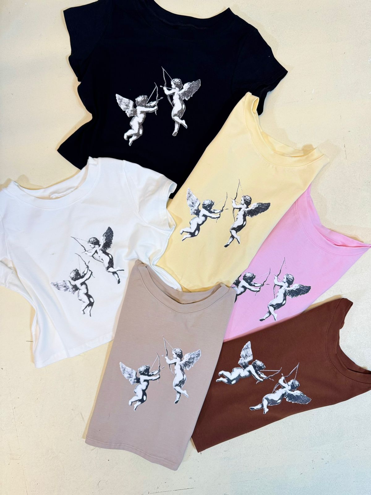 Baby Tee “ANGELES” Algodon lycra