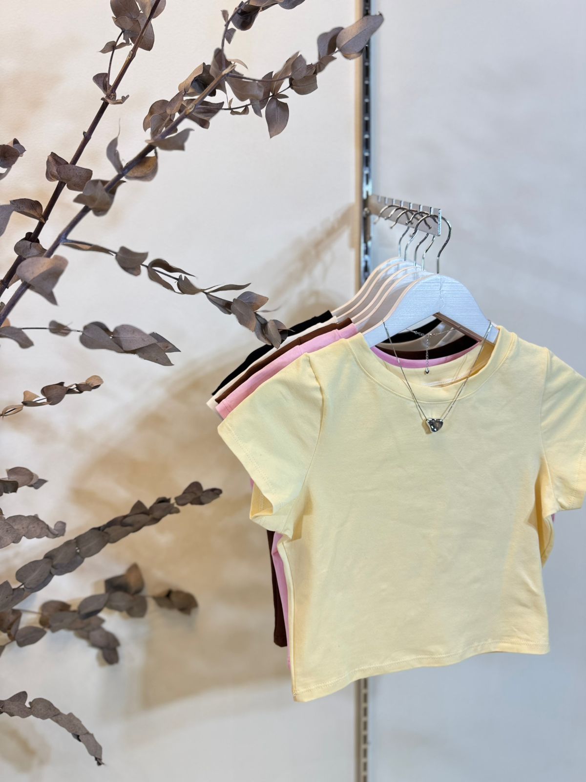 Baby Tee basic Liso Algodon lycra