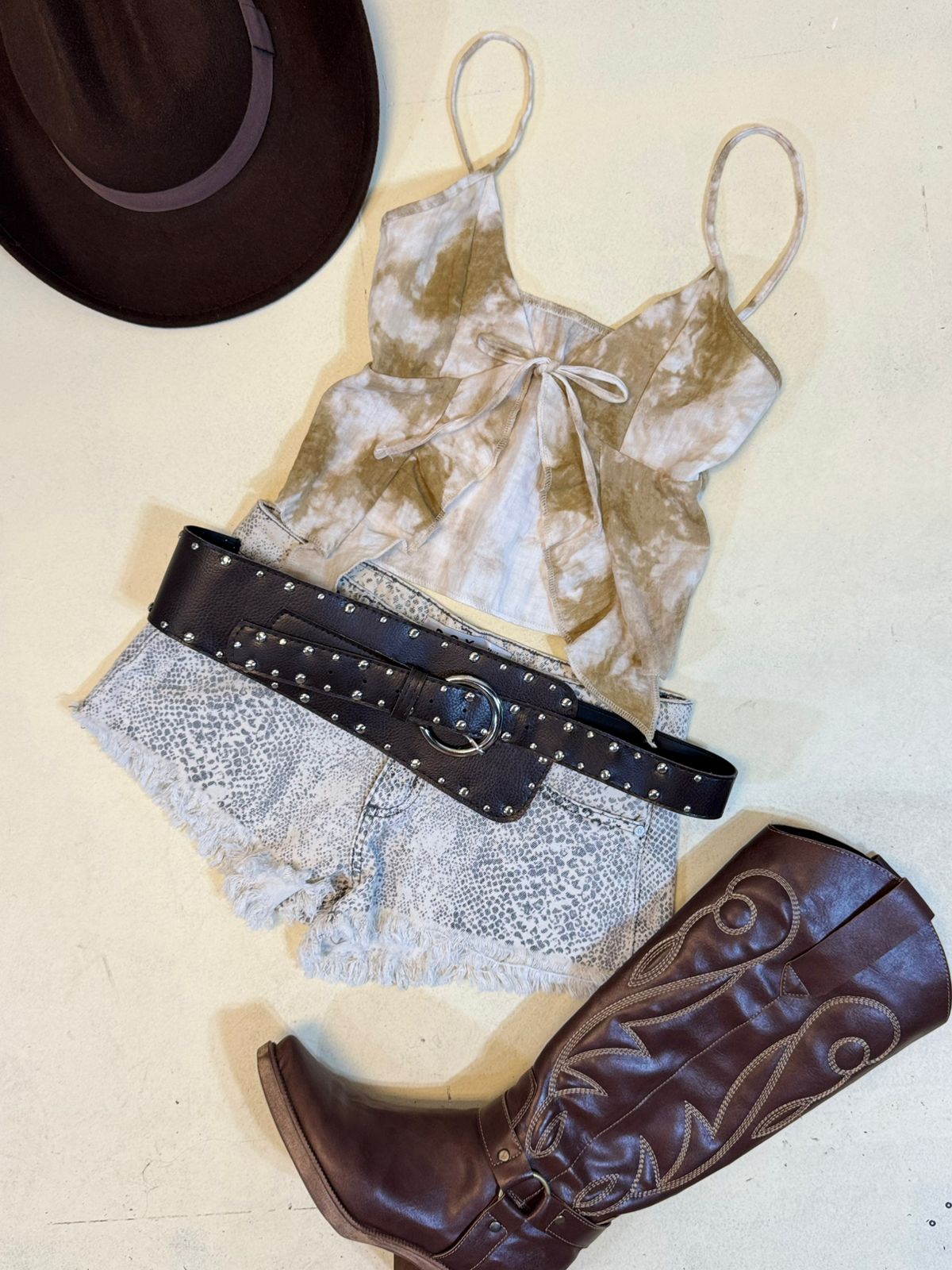 Top abierto Lino boho Batik