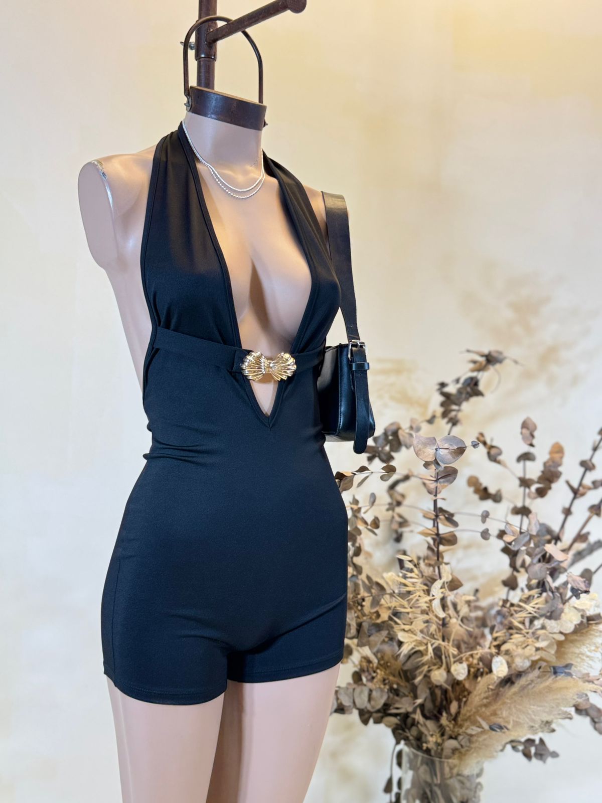 CATSUIT escote Cavado doble almeja Microfibra