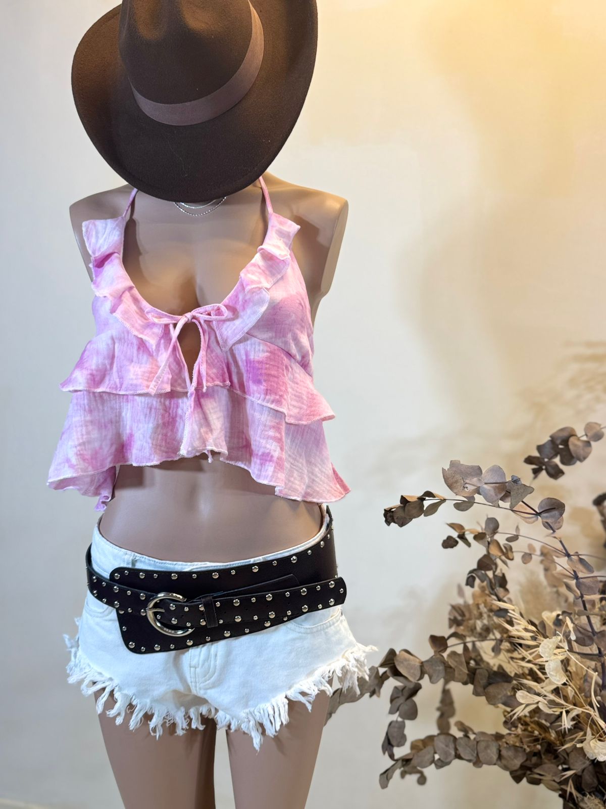 Blusa mariposa VOLADOS Lino Boho Batik