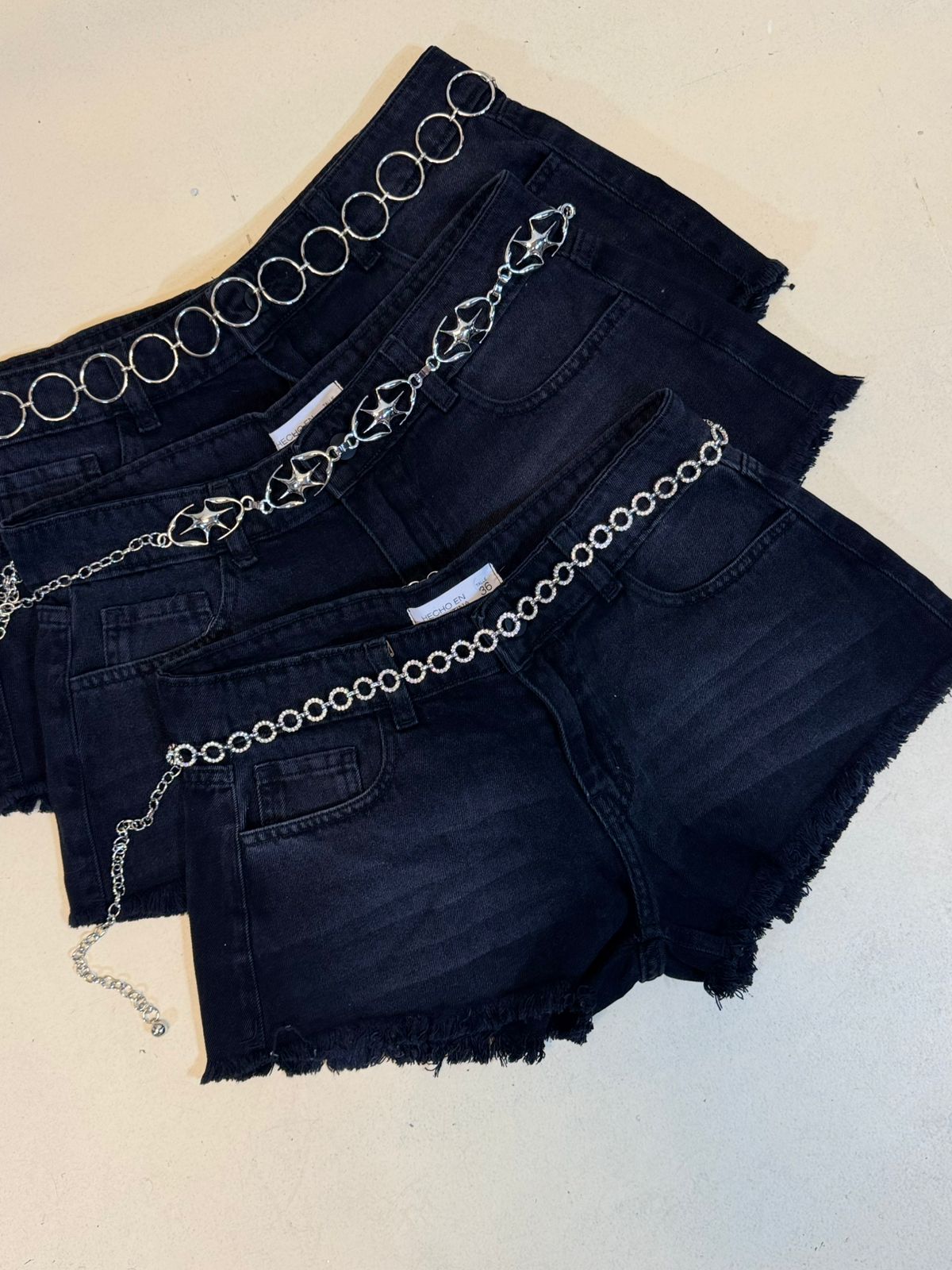 Short TB DENIM BLACK WASH