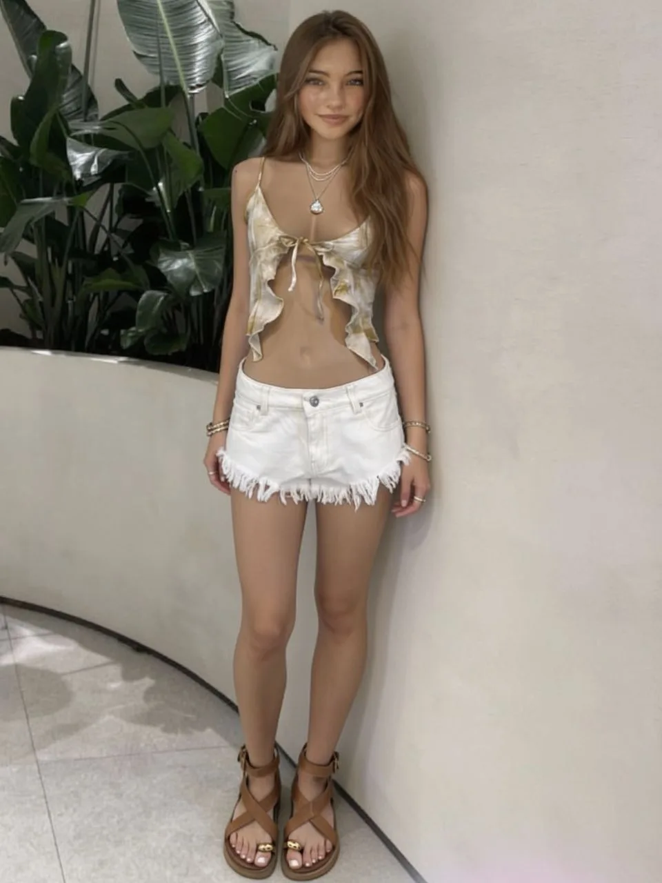 Top abierto Lino boho Batik