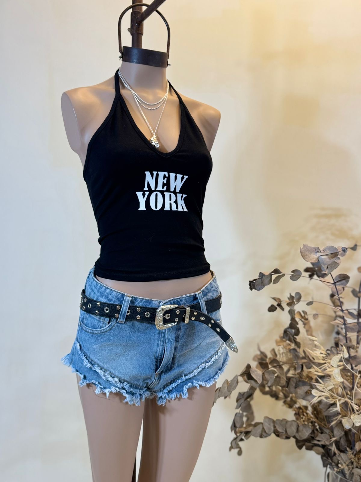 Top V marilyn “NEW YORK” Algodon lycra