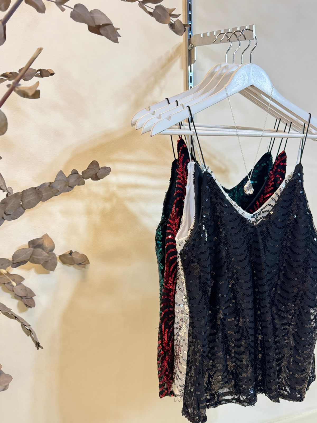 Top V suelto Lentejuela NUBE