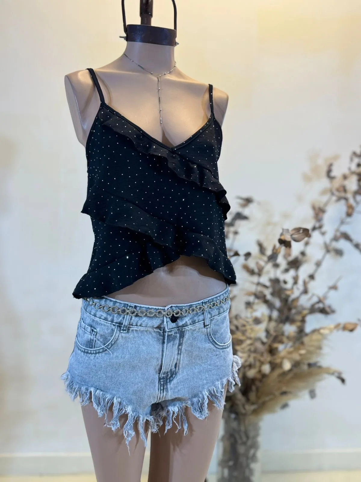 Top volado irregular Sedita Hotfix