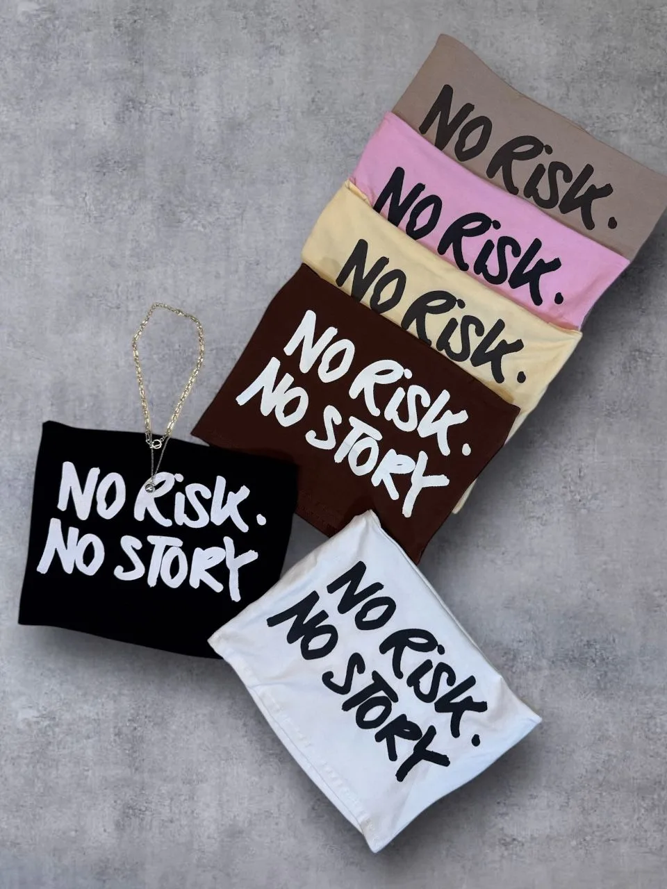 Bando “NO RISK NO STORY” Algodon lycra