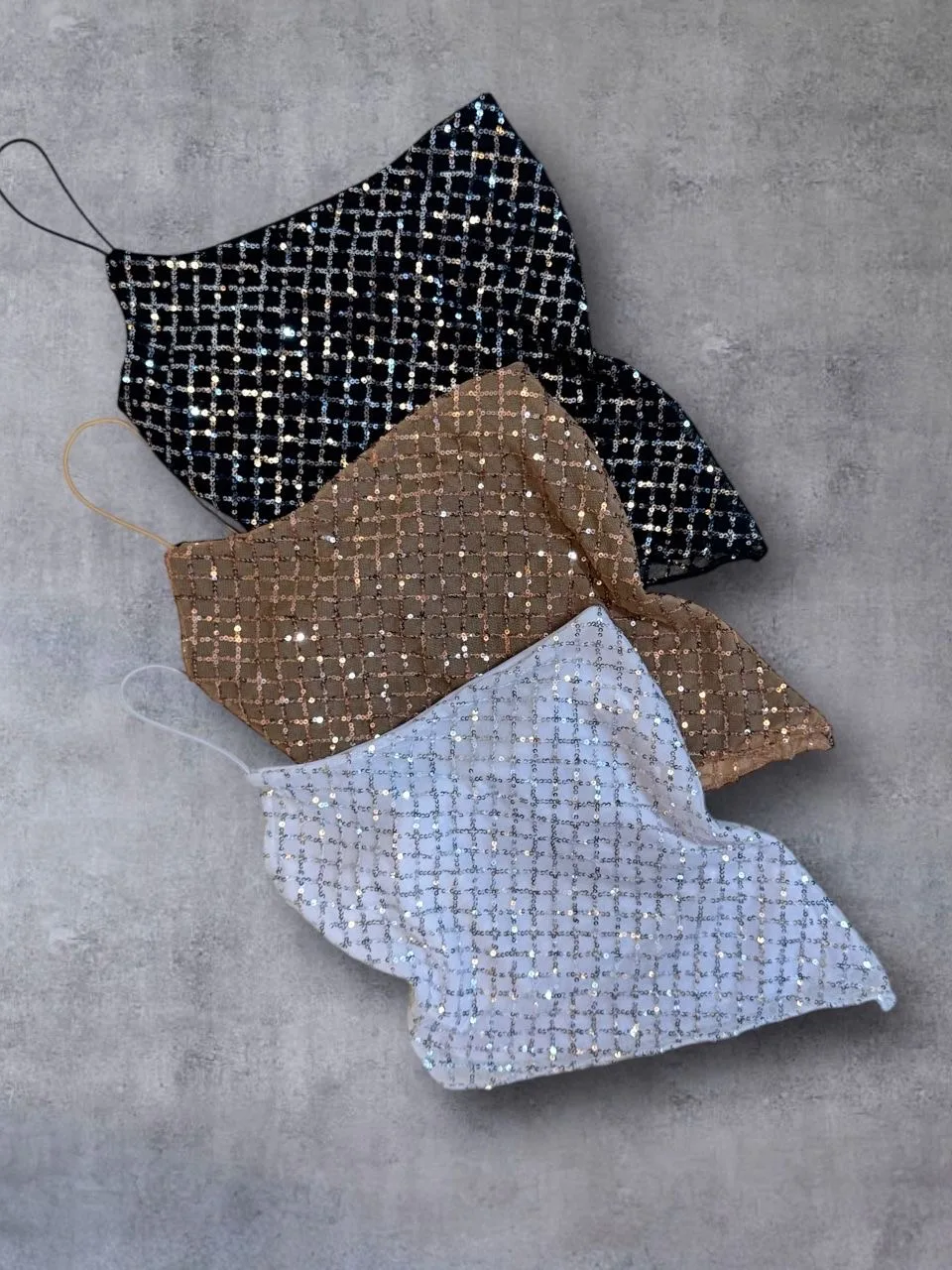 Top PICO un hombro Lentejuela GRECIA