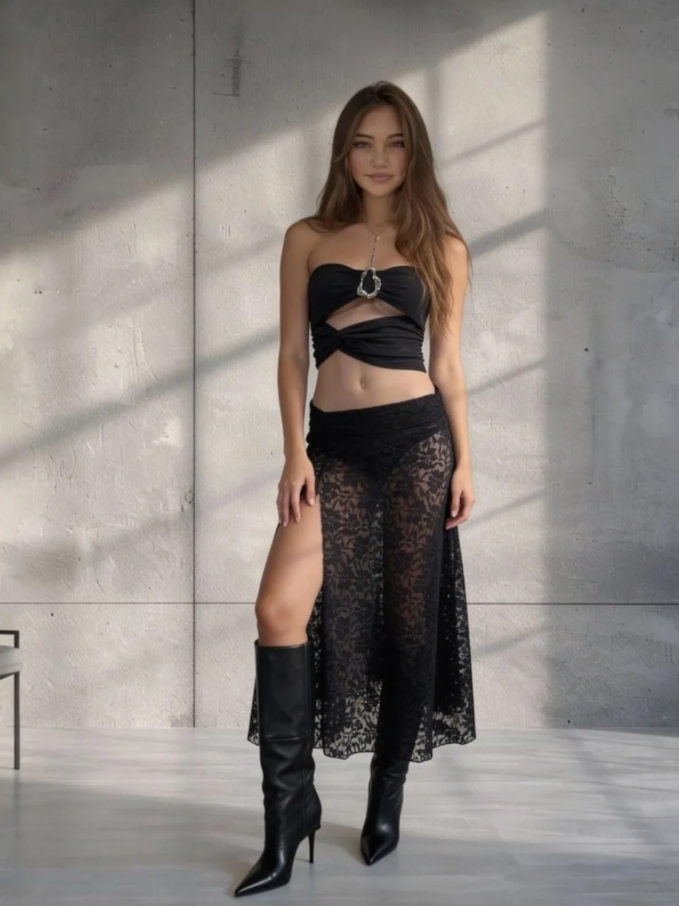 Maxipollera tajo Encaje