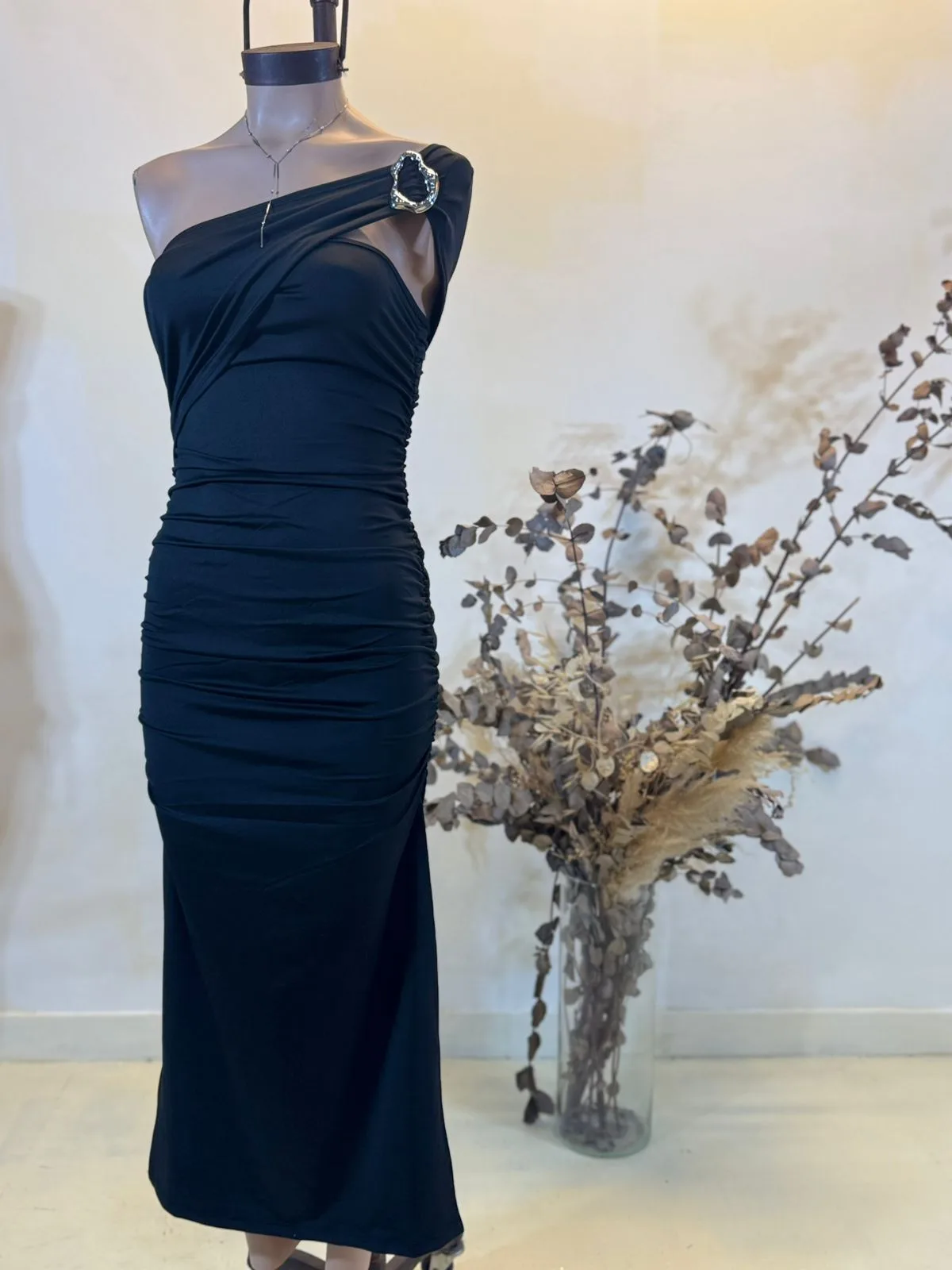 Maxivestido Cruzado hombro NUBE Microfibra