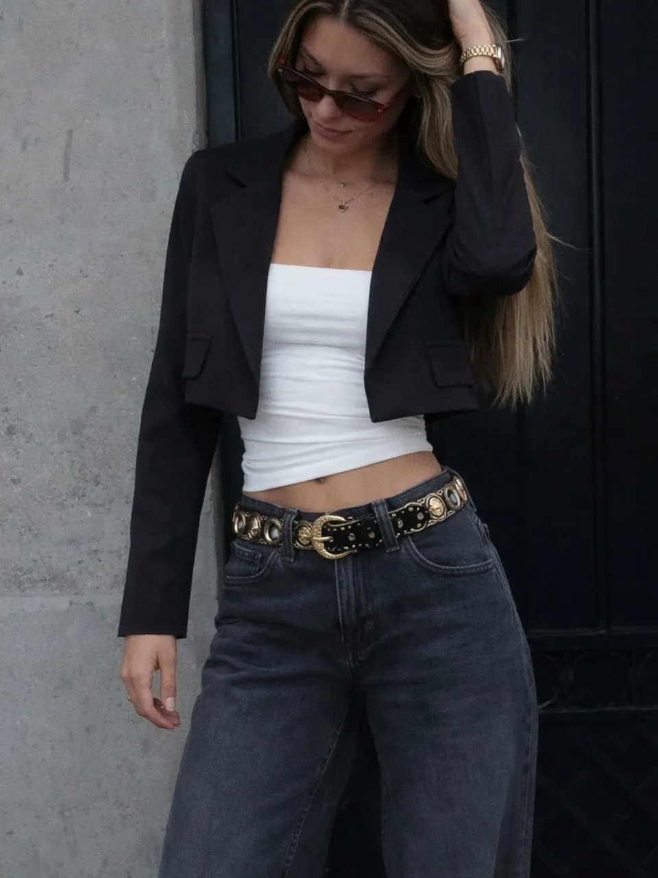 Blazer Crop Sastrero