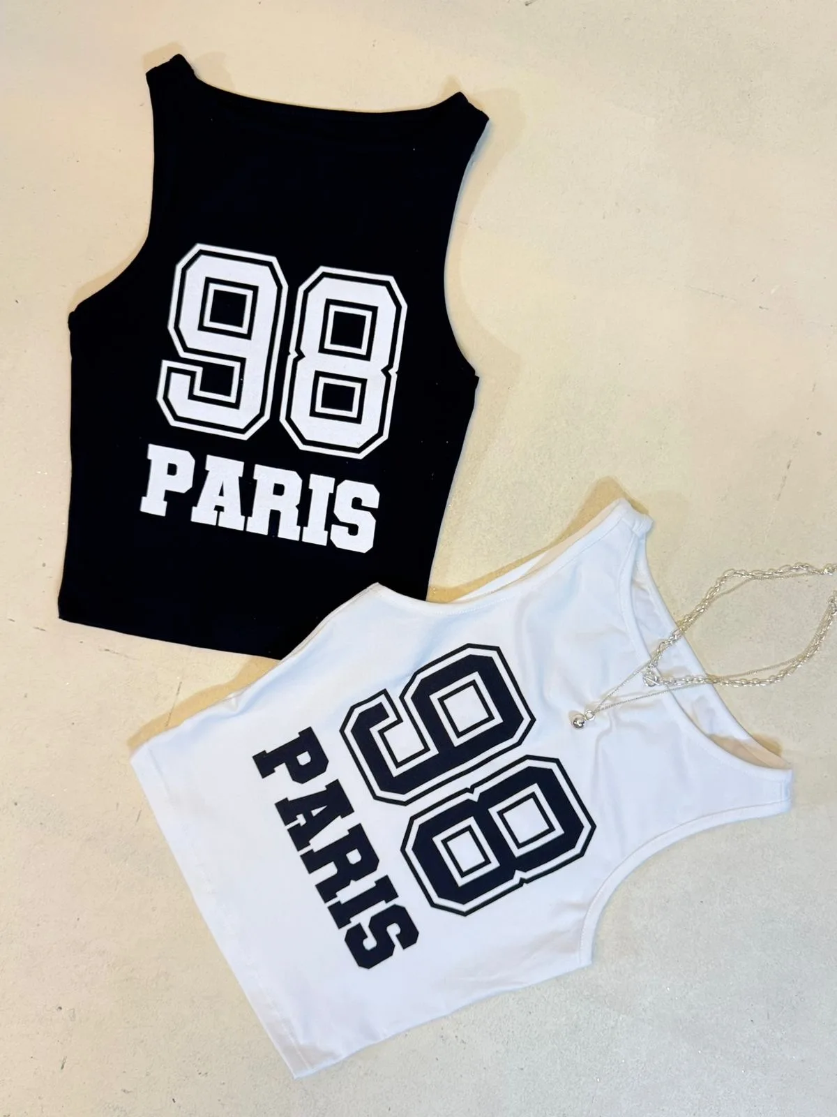 Musculosa halter “98” Algodon lycra