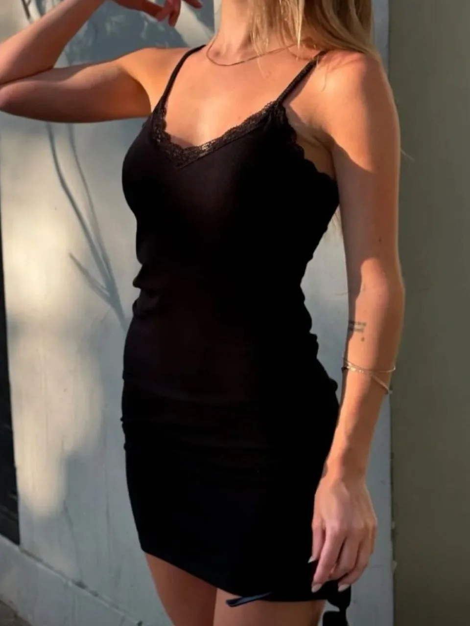 Vestido basico PUNTILLA Morley ribb