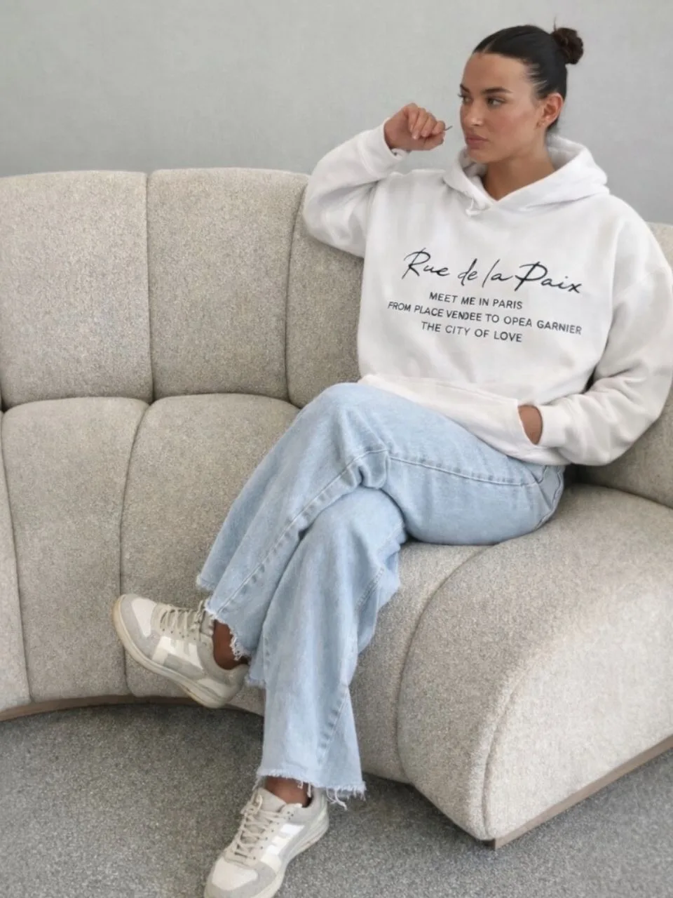 Maxibuzo Capucha “RUE DE LA PAIX” FRIZA Premium