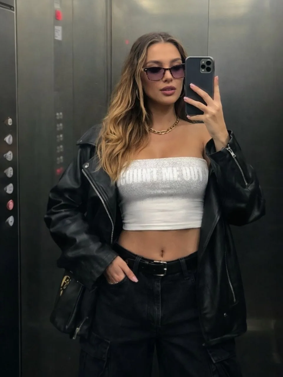 Bando Splash brillo “COUNT ME OUT” Algodon lycra