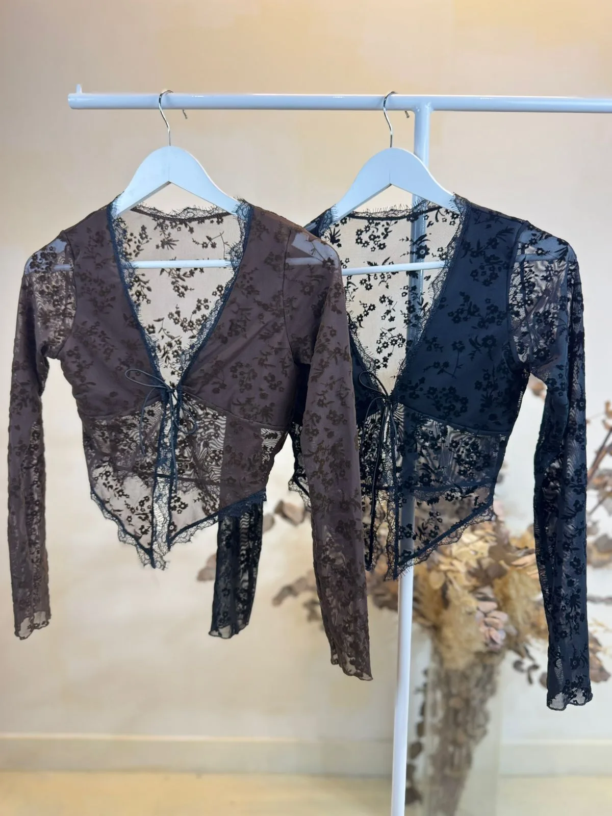 Top saquito puntilla TUL FLOCK