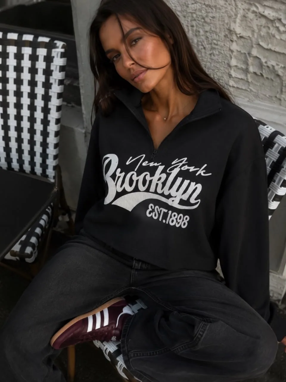 Buzo Cierre “BROOKLYN” Morley brush