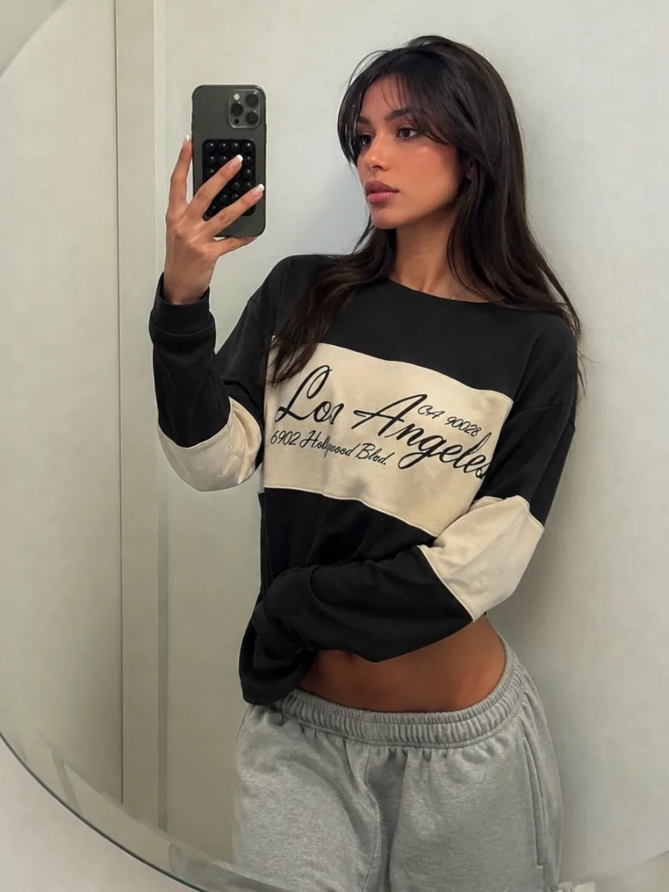 Remeron franja “LOS ANGELES” Algodon interlock