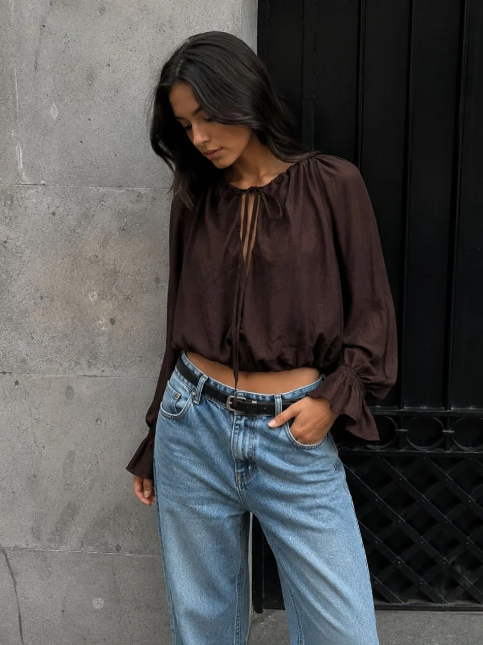 Blusa suelta globo tira DALIAN