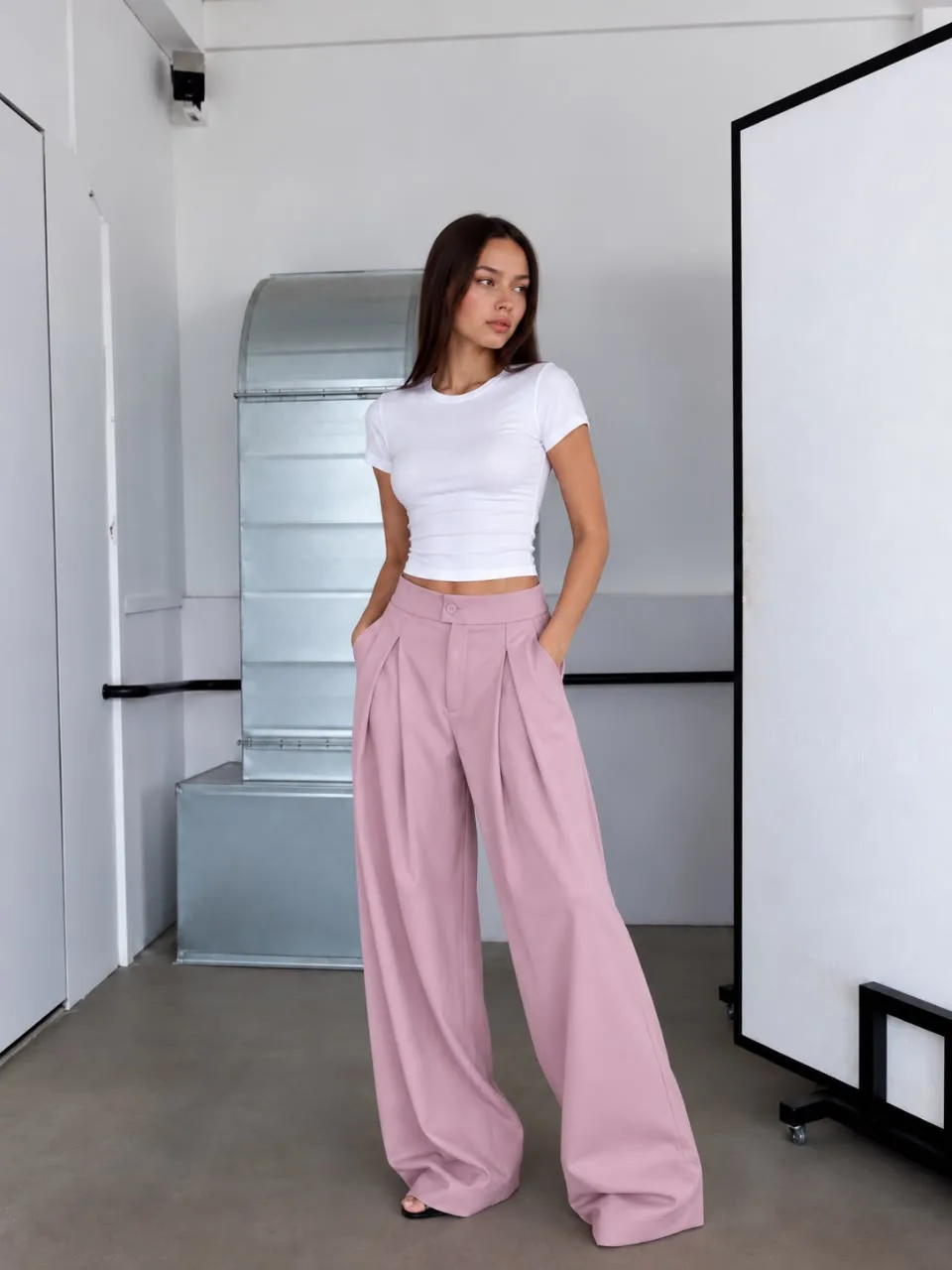 Pantalon sastrero PINZADO GRANDE CRUZADO Crep - Dabiti